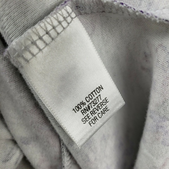 CROFT & BARROW Gray Purple Floral Top XL - Picture 6 of 6